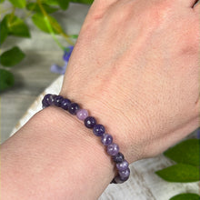 Load image into Gallery viewer, Lepidolite 6mm Bead Bracelet
