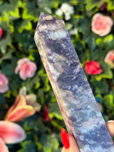 Load image into Gallery viewer, Rare Kunzite Lepidolite Smokey Unicorn Tower Point
