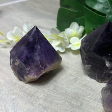 Load image into Gallery viewer, Amethyst Half &amp; Half Polished Raw Tower Points
