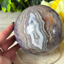 Load image into Gallery viewer, XL Amethyst Agate Sphere
