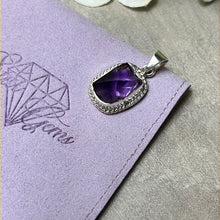 Load image into Gallery viewer, Amethyst Raw - 925 Sterling Silver Pendant
