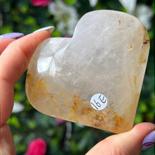 Load image into Gallery viewer, Fire Quartz Hematoid &amp; Golden Healer Heart
