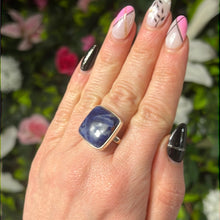 Load image into Gallery viewer, Sodalite 925 Silver Ring -  Size S
