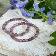 Load image into Gallery viewer, Lavender Rose 6mm Bead Bracelet
