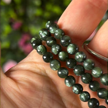 Load image into Gallery viewer, Seraphinite Trio Wrap Bead Bracelet / Necklace
