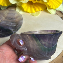 Load image into Gallery viewer, Fluorite Hand Carved Cup
