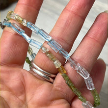 Load image into Gallery viewer, Mix Topaz Bar Bracelet - Sterling
