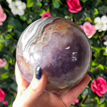 Load image into Gallery viewer, XL Amethyst Agate Sphere
