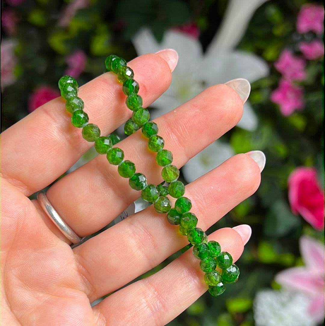 Diopside Facet Bracelet rare