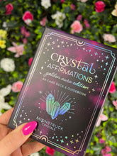 Load image into Gallery viewer, SILVER Crystal Affirmations Oracle Tarot Cards Card Original Deck - By Moonstruck Crystals
