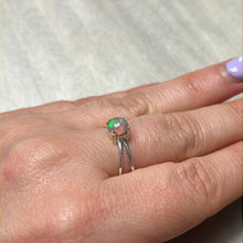 Load image into Gallery viewer, Ethiopian Opal 925 Sterling Silver Ring - Size P
