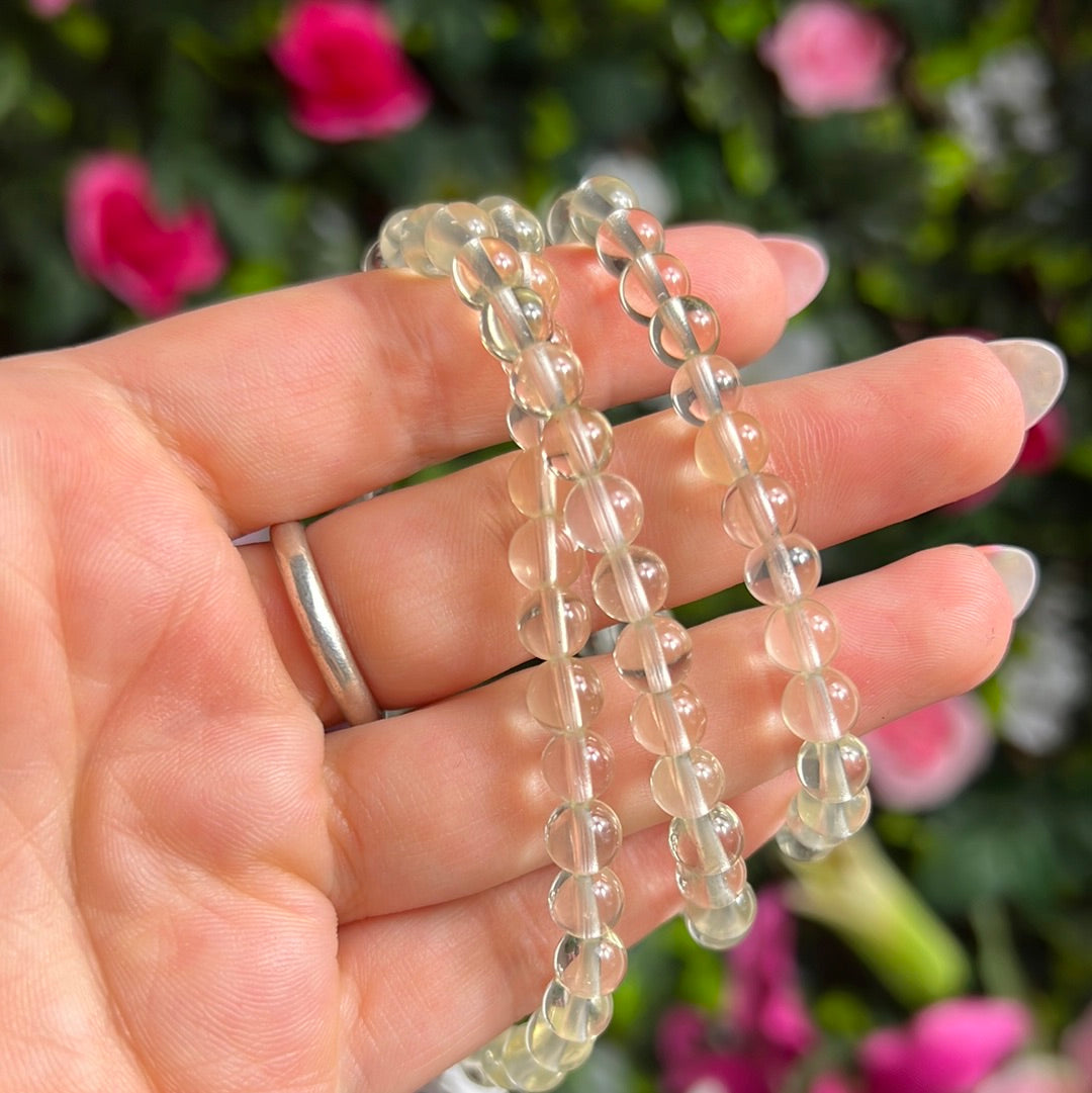 Trio Wrap Around Bead Bracelet / Necklace - Citrine