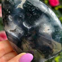 Load image into Gallery viewer, Moss Agate Freeform Flame
