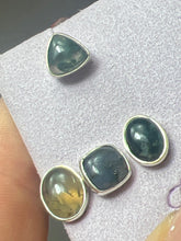 Load image into Gallery viewer, Moss Agate 925 Sterling Studs Earrings
