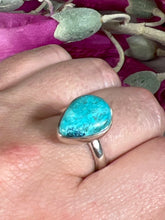 Load image into Gallery viewer, Adjustable Turquoise 925 Sterling Silver Ring
