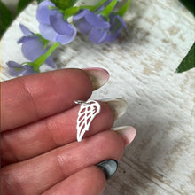 Load image into Gallery viewer, Open Angel Wing Feather 925 Sterling Silver Pendant Charm
