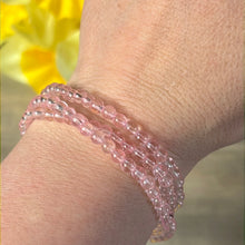 Load image into Gallery viewer, Pink Topaz Trio Wrap around Bead Bracelet / Necklace
