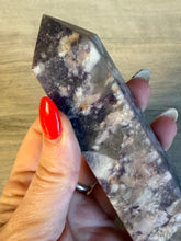 Load image into Gallery viewer, Rare Kunzite Lepidolite Smokey Unicorn Tower Point
