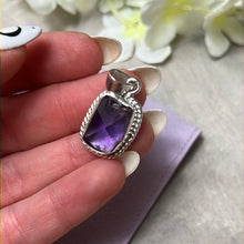 Load image into Gallery viewer, Amethyst Raw - 925 Sterling Silver Pendant
