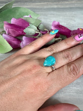 Load image into Gallery viewer, Adjustable Turquoise 925 Sterling Silver Ring
