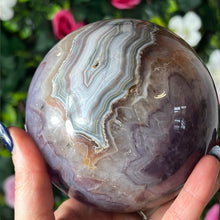 Load image into Gallery viewer, XL Amethyst Agate Sphere
