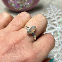 Load image into Gallery viewer, Ethiopian Opal Raw 925 Sterling Silver Ring - Size P 1/2 - Q
