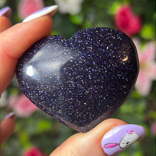 Load image into Gallery viewer, Blue goldstone heart
