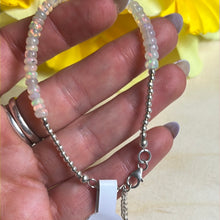 Load image into Gallery viewer, Ethiopian Opal Sterling Silver bead Bracelet
