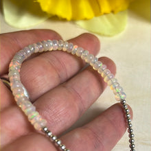 Load image into Gallery viewer, Ethiopian Opal Sterling Silver bead Bracelet
