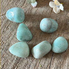 Load image into Gallery viewer, A Amazonite large polished tumble tumblestone
