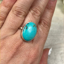 Load image into Gallery viewer, African Turquoise 925 Sterling Silver Ring - Size R 1/2
