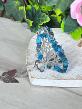 Load image into Gallery viewer, Butterfly Gemstone Chip Hair Clip
