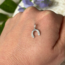 Load image into Gallery viewer, Good Luck Horseshoe 925 Sterling Silver Pendant Charm
