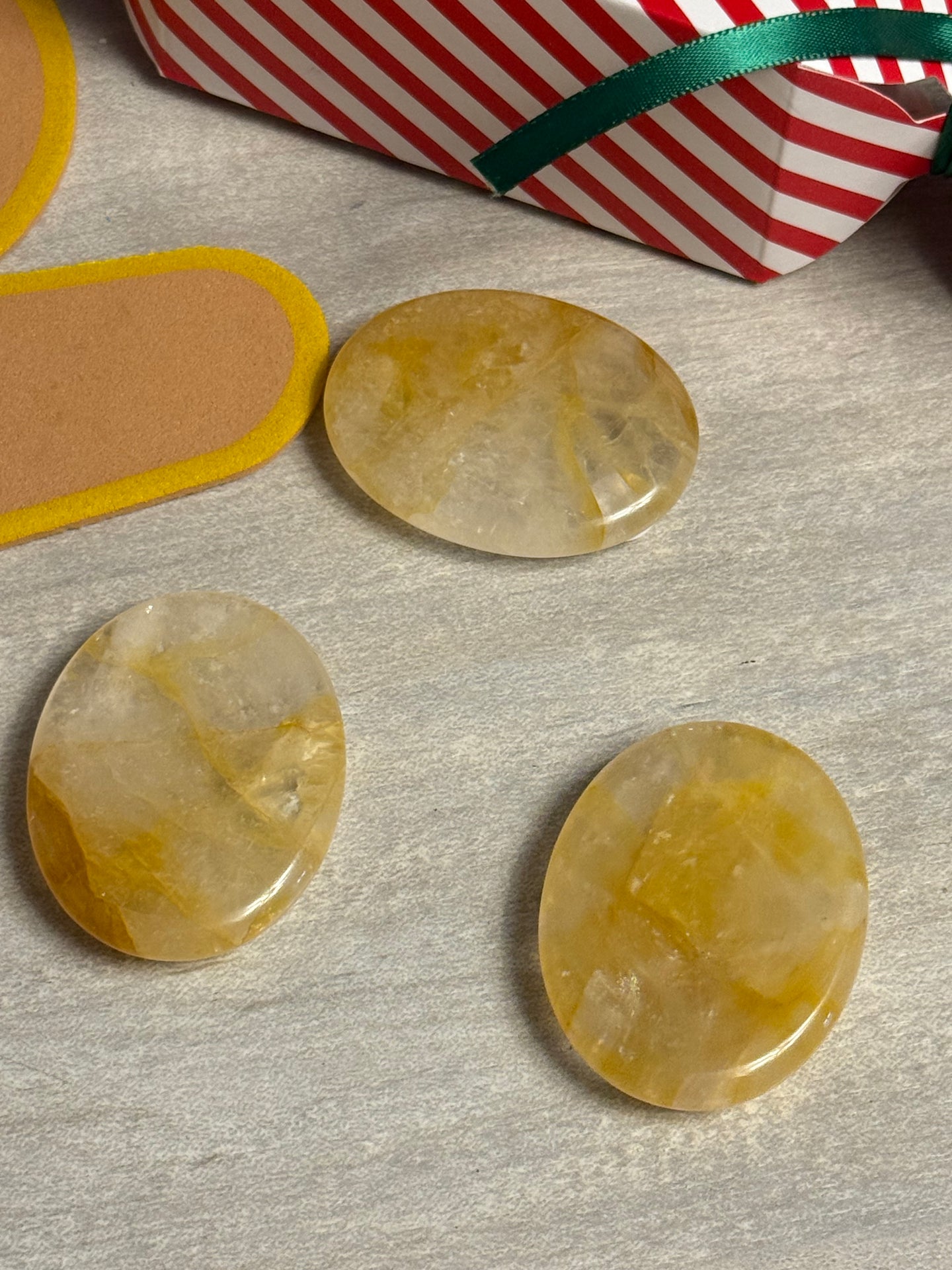 Golden Healer Palm Worry Stone