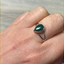 Load image into Gallery viewer, Malachite 925 Sterling Silver Ring -  Size Z + 1 1/2
