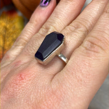 Load image into Gallery viewer, Amethyst Coffin 925 Sterling Silver Ring - Size U 1/2
