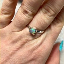 Load image into Gallery viewer, Ethiopian Opal Raw 925 Sterling Silver Ring - Size P 1/2
