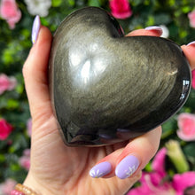 Load image into Gallery viewer, Golden Obsidian Large Heart
