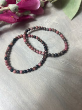 Load image into Gallery viewer, Rhodonite - 4mm Bead Bracelet
