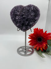 Load image into Gallery viewer, Stunning Amethyst Druzy Heart
