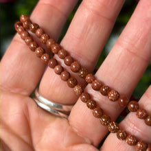 Load image into Gallery viewer, 4mm Goldstone Bead Bracelet
