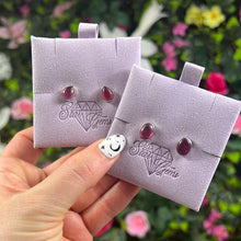 Load image into Gallery viewer, AA Natural Ruby 925 Sterling Silver Studs
