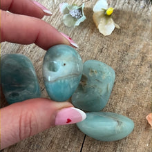 Load image into Gallery viewer, Amazonite large polished tumble tumblestone
