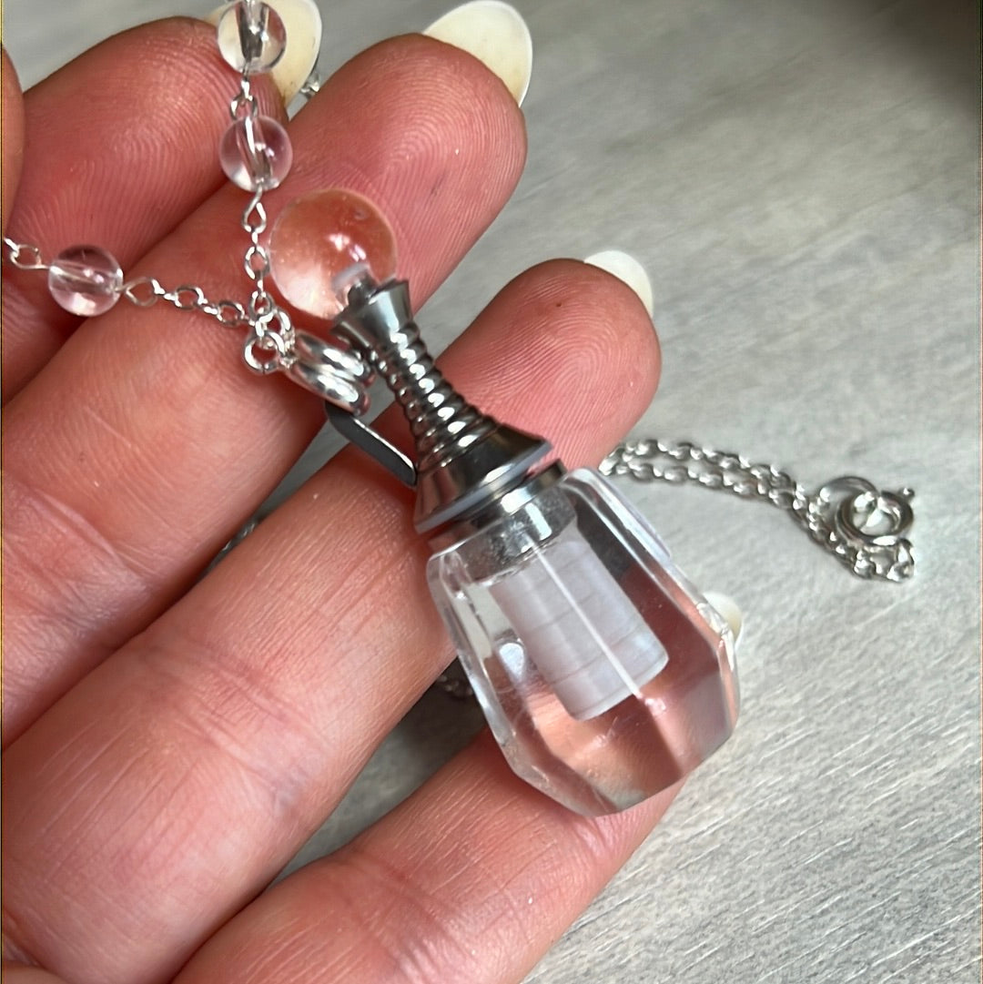 Clear Quartz - Small Bottle Necklace