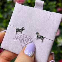 Load image into Gallery viewer, Dog Zircona 925 Sterling Studs Earrings
