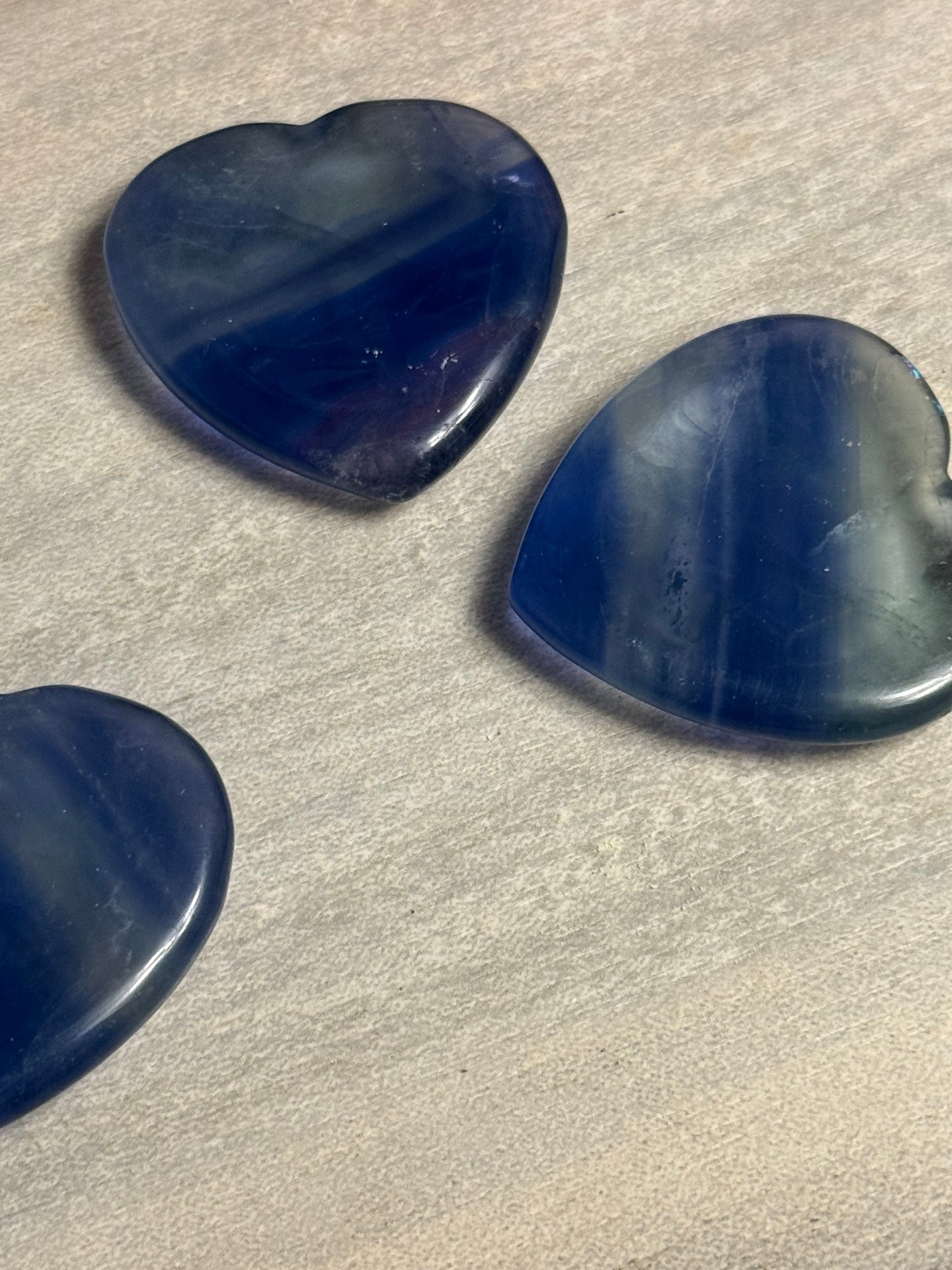 Blue Fluorite Palm Worry Stone