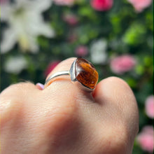 Load image into Gallery viewer, Amber 925 Sterling Silver Ring -  Size O
