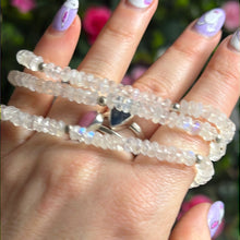 Load image into Gallery viewer, AA Moonstone Donut Bead Stretch Bracelet
