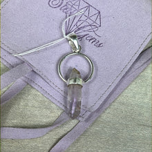 Load image into Gallery viewer, Amethyst Lilac Point Circle 925 Sterling Pendant
