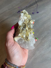 Load image into Gallery viewer, Rare Golden Star Mica plus calcite &amp; quartz Specimen
